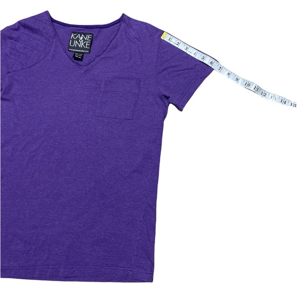 Kane & Unke Purple V Neck Unisex Shirt Size Mens Small - Picture 6 of 10